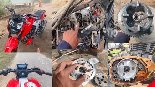 tvs Apache 160 4v full serviceclutch plate change tapped setting skmotorcycle [upl. by Barnett547]