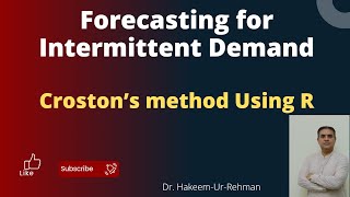 Forecasting for intermittent demand Croston’s method Using R [upl. by Swope]