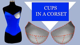 How to make cups into a corset corsetdiy [upl. by Boucher216]