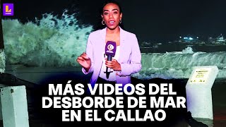 Olas de más de 3 metros en el Callao Videos del oleaje anómalo en La Punta [upl. by Politi125]