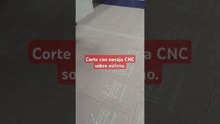 Cortamos estireno con vinil para avisos depuerta En CNC con navaja [upl. by Jacob]