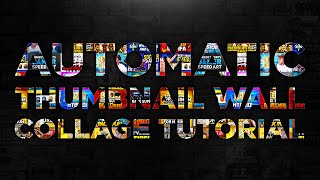 Photoshop Tutorial  Automatic Collage Thumbnail Wall Tutorial [upl. by Fronia853]