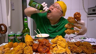 이것이 치맥│한병 원샷을 부르는 후참잘 치킨먹방 Fried Chicken Mukbang Eatingshow [upl. by Nikolaos964]