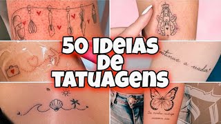 50 IDEIAS INCRÍVEIS DE TATUAGENS FEMININA DELICADA [upl. by Nerral695]