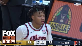 Terrence Shannon GOES OFF for 30 points in No 13 Illinois win over Missouri  CBB on FOX [upl. by Eirelam]