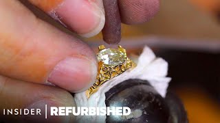 How A Misshapen 1930s Ring Is Professionally Restored  Refurbished [upl. by Aicnelav948]