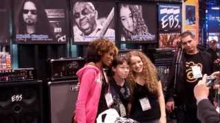 Tal Wilkenfeld  Jackson Browne  Namm Show 2012 Pt 1 [upl. by Binnie]