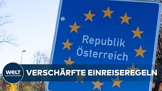 REISEREGELN Fast alle Nachbarländer Deutschlands sind HochRisikogebiete – 2G für Österreich nötig [upl. by Neelloj]