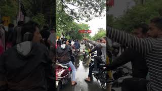 Pondicherry kamraj road blocked with flood☔️🌧️automobile travel food [upl. by Siramed]