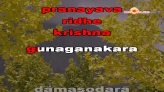 Karaoke of Jaya Janardana Krishna Radhika Pathe by MeraGanacom [upl. by Schou836]