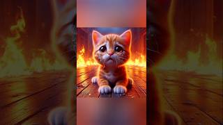 Innocent cat Death by Burn shorts cat [upl. by Anilasor]