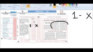 Quiniela Reducida 7 dobles Tutorial Explicación Como se realiza [upl. by Oremo]