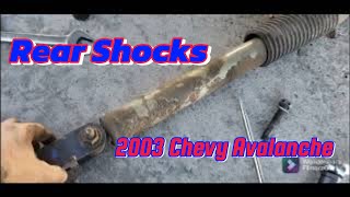 Rear Shock Replacement 2003 Chevy Avalanche [upl. by Llenaej]