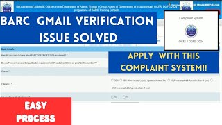 BARC OCES 2024 Gmail Verification issue solved  You can Apply now  Check how to solve the issue [upl. by Christoffer]