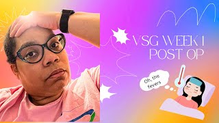 1 WEEK POST OP GASTRIC SLEEVE VSG 🥵🤒 [upl. by Pero]