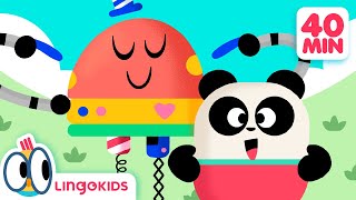 Head Shoulders Knees and Toes 🎶  More Fun Songs for Kids  Lingokids [upl. by Elletnahc]