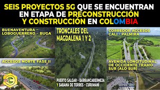 Seis Proyectos 5G que se encuentran en etapa de Preconstrucción y Construcción en Colombia [upl. by Isolde]