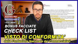 BONUS FACCIATE 90 quali documenti servono per il visto di conformità [upl. by Cassi735]