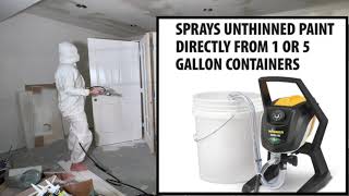 Wagner 170 Pro Airless Sprayer Testing on doors and walls [upl. by Adnomar]