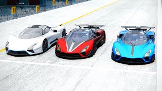 2022 SSC Tuatara Aggressive vs 2022 SSC Tuatara Striker vs SSC Tuatara at Drag Race 20 KM [upl. by Andrew]