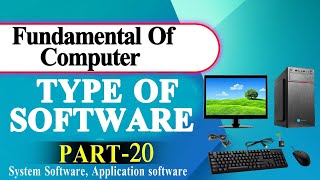 Fundamental of computer  Part 20  Digital Computer  Types of Software  system software [upl. by Ailenroc]