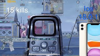 iPhone 11🔥The best aggressive and push gameplay😳after ios 1801 update pubg pubgmobile [upl. by Llerahs]