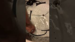 Whirlpool wash plate impeller air bag removal W10834890 W10752283 FAIL 143 FAILURE CRACKED [upl. by Yerocal]