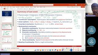 2  Nonlinear problems Indicial notation NPTEL Computational Continuum Mechanics 2024 [upl. by Nnayrb981]