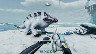 The most dangerous weapon in Subnautica below zero pengling canon [upl. by Lyssa805]