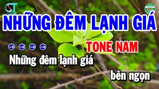 Karaoke Những Đêm Lạnh Giá Tone Nam Nhạc Sống Cha Cha Chuẩn 2025  Cẩm Tiên Organ [upl. by Alimrahs]