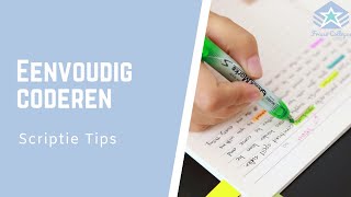 EENVOUDIG interviews coderen  3 SIMPELE manieren  SCRIPTIE TIPS [upl. by Eizzo]