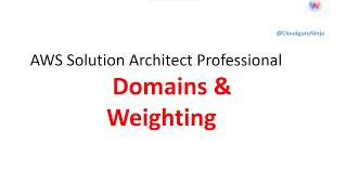 Domain coverage for AWS Solution Architect Professional Certification [upl. by Grover]