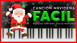 🎄 Navidad dulce navidad piano tutorial FÁCIL 🎄 [upl. by Cirded881]