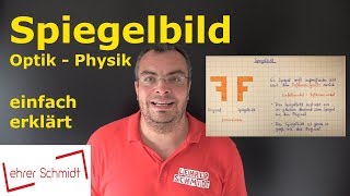 Spiegelbild  Spiegelung  Optik  Physik  Lehrerschmidt [upl. by Yllac]