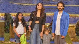 BALH2 Nakuul Mehta With Wife Jankee Parekh and Kids at NMACC For Nita The Inaugural Show [upl. by Alix361]