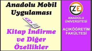 AÖF Anadolu Mobil  Kitap İndirme ve Diğer Özellikler  İnceleme [upl. by Odab]