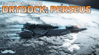 Drydock Perseus Class Gunship  Star Citizen 4K [upl. by Koloski666]