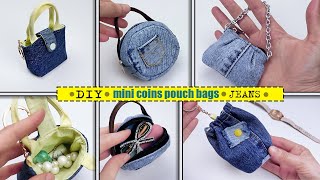 DIY Mini Coins Pouch Bags Ideas Tiny Cute Bags Tutorial [upl. by Einwahs]