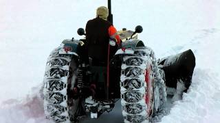 Halftrack Bolinder munktell 36 making a ploughed road FULL HD [upl. by Aidole]