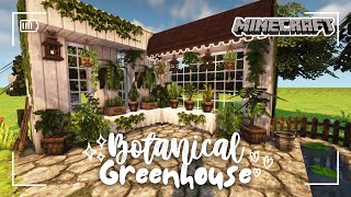 Minecraft 1122 Build  💚 botanical greenhouse  Miniaturia amp Cocricot Mod [upl. by Anak]