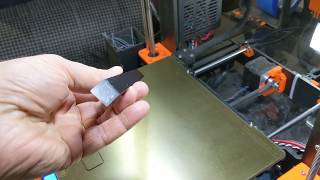 Removing PLA print from the Prusa i3 Mk3 smooth PEI print surface [upl. by Ecinahs852]