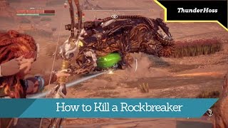 Horizon Zero Dawn  How to Kill a Rockbreaker [upl. by Pedaias]