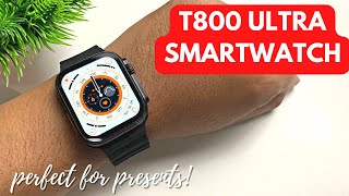 T800 ULTRA SMARTWATCH  UNBOXING AND INITIAL REVIEW  ENGLISH [upl. by Adkins]