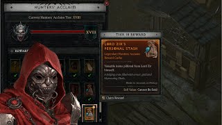 Diablo 4 season of blood  Lord Zirs personal stash [upl. by Ettesyl]