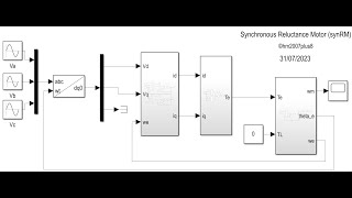 MATLABSIMULINK Modeling And Simulation of a Synchronous Reluctance Motor synRM [upl. by Notsirb]