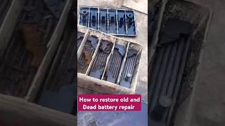 How to restore old and Dead battery repair solar car battery repair shorts viralvideo [upl. by Valerye]