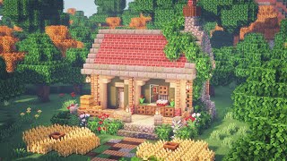 Minecraft  How to Build an Aesthetic Cottage [upl. by Ramirol]