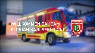 Ankunft neues HLF 20  EMPL Primus  Feuerwehr Karlsfeld [upl. by Eniak]