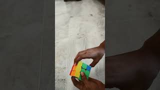 cubing easy trick to solve 3x3 cube rubikscube [upl. by Airalednac]