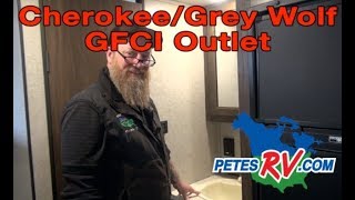 Petes RV Quick Tips  CherokeeGrey Wolf GFCI Outlet [upl. by Aiasi]